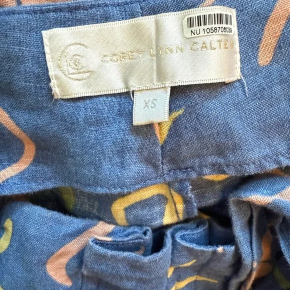 Corey Lynn Calter Multicolor Patterned Wide Leg Pants - Picture 5 of 7